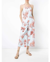 weißer und roter bedruckter Jumpsuit von Andrea Marques