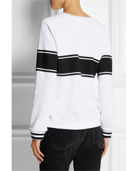 weißer und schwarzer bedruckter Oversize Pullover von Zoe Karssen