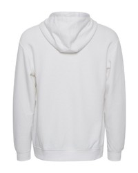 weißer und schwarzer bedruckter Pullover mit einem Kapuze von BLEND