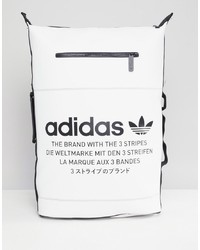 weißer und schwarzer bedruckter Rucksack von adidas Originals