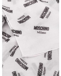 weißer und schwarzer bedruckter Schal von Moschino