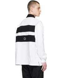 weißer und schwarzer bestickter Polo Pullover von 1017 Alyx 9Sm