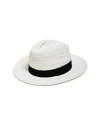 weißer und schwarzer Hut