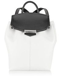 weißer und schwarzer Leder Rucksack von Alexander Wang