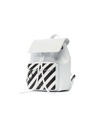 weißer und schwarzer Leder Rucksack von Off-White