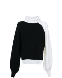 weißer und schwarzer Oversize Pullover von Monse