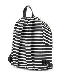 weißer und schwarzer Rucksack mit geometrischem Muster von Kate Spade