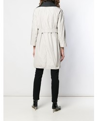 weißer und schwarzer Trenchcoat von Max Mara