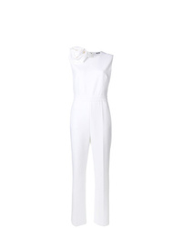 weißer verzierter Jumpsuit von MSGM