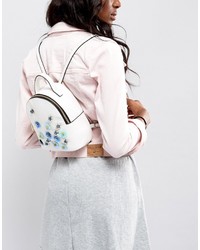 weißer verzierter Rucksack von Asos