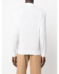 weißer Wollpolo pullover von Zegna