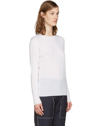 weißer Wollpullover von Stella McCartney