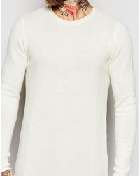 weißer Wollrollkragenpullover von Asos