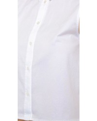 weißes ärmelloses Hemd von Alexander Wang