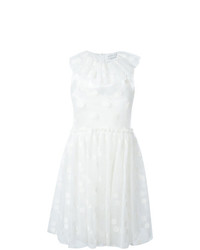 weißes ausgestelltes Kleid aus Spitze von Gianluca Capannolo