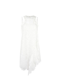 weißes ausgestelltes Kleid aus Spitze von Sacai