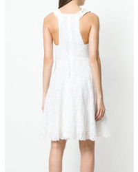 weißes ausgestelltes Kleid von Twin-Set