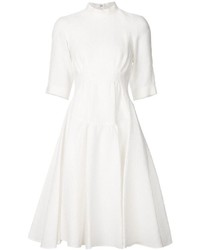weißes ausgestelltes Kleid von Derek Lam