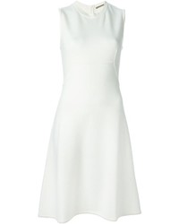 weißes ausgestelltes Kleid von Ermanno Scervino