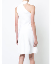 weißes ausgestelltes Kleid von Cushnie et Ochs