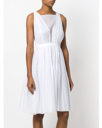 weißes ausgestelltes Kleid von N°21