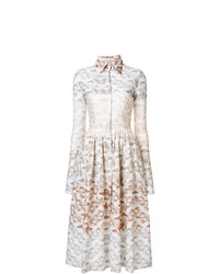 weißes ausgestelltes Kleid von Sophie Theallet
