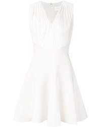 weißes ausgestelltes Kleid von Victoria Beckham