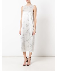 weißes Ballkleid mit Blumenmuster von Calvin Klein
