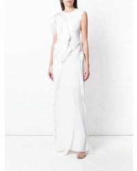 weißes Ballkleid mit Rüschen von Givenchy