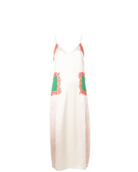 weißes bedrucktes Camisole-Kleid von Tory Burch