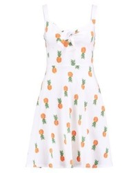 weißes bedrucktes Freizeitkleid von Dorothy Perkins