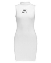 weißes bedrucktes Freizeitkleid von Missguided