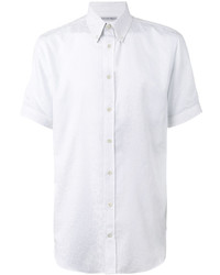 weißes bedrucktes Hemd von Alexander McQueen