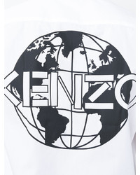 weißes bedrucktes Hemd von Kenzo