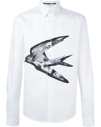 weißes bedrucktes Hemd von McQ by Alexander McQueen