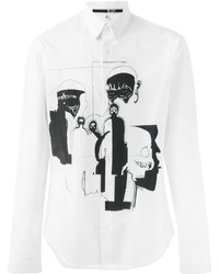 weißes bedrucktes Hemd von McQ by Alexander McQueen