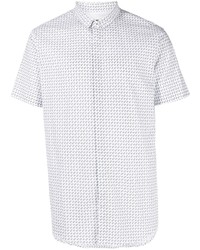 weißes bedrucktes Kurzarmhemd von Armani Exchange