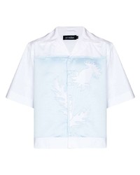 weißes bedrucktes Kurzarmhemd von AV Vattev
