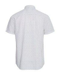 weißes bedrucktes Kurzarmhemd von BLEND