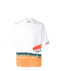 weißes bedrucktes Kurzarmhemd von Calvin Klein 205W39nyc