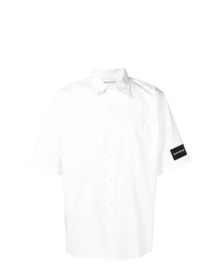 weißes bedrucktes Kurzarmhemd von Calvin Klein Jeans