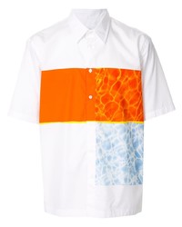 weißes bedrucktes Kurzarmhemd von CK Calvin Klein