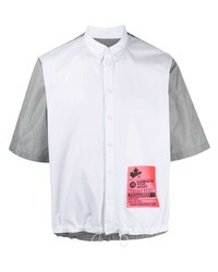 weißes bedrucktes Kurzarmhemd von DSQUARED2