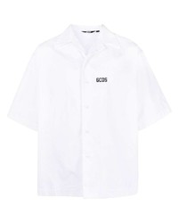 weißes bedrucktes Kurzarmhemd von Gcds