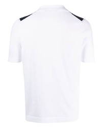 weißes bedrucktes Kurzarmhemd von Tagliatore
