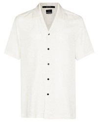 weißes bedrucktes Kurzarmhemd von Ksubi