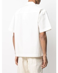 weißes bedrucktes Kurzarmhemd von Jacquemus