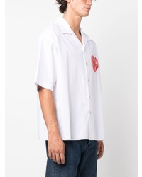 weißes bedrucktes Kurzarmhemd von Kenzo