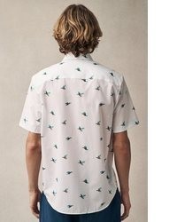 weißes bedrucktes Kurzarmhemd von next
