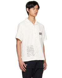 weißes bedrucktes Kurzarmhemd von Li-Ning